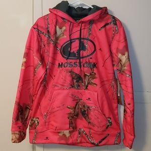 Ladies Mossy Oak Pink Camo Hooded Sweatshirt